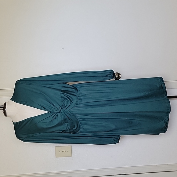 Amazon Dresses & Skirts - Amazon Teal Long Sleeve Dress